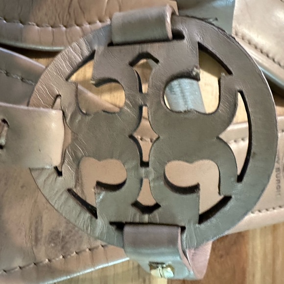 Tory Burch Women’s Miller Tan Leather Sandals| Size 8 - Picture 5 of 11